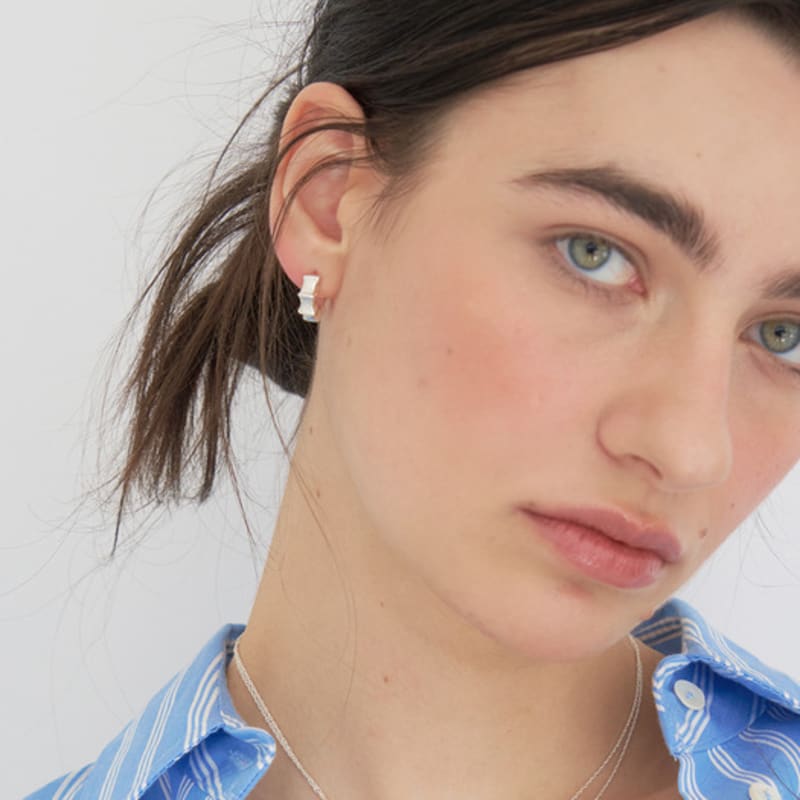 STILL INSTANT Amone Wave Ring Earring