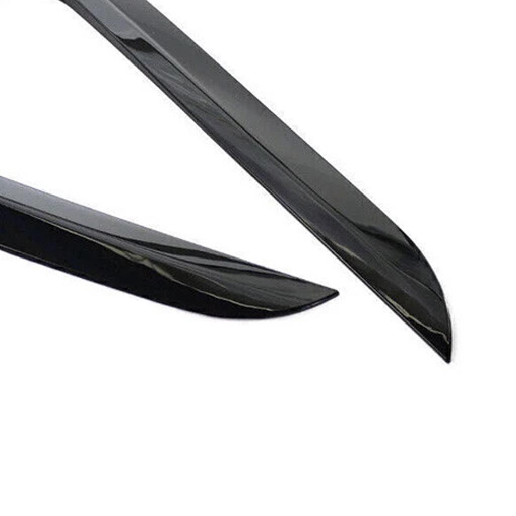 Gloss Black Pair Rear Window Side Wing Spoiler For A6 C7 Allroad 12-18