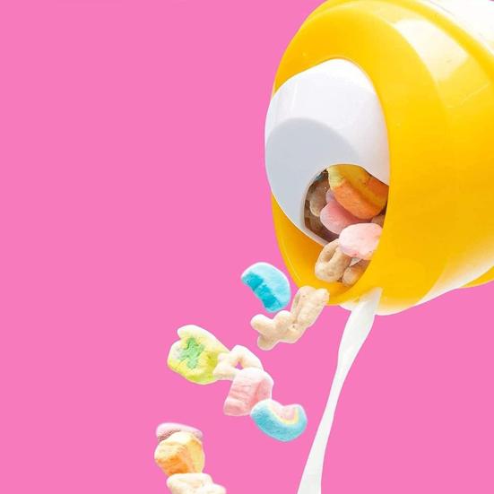 Portable Cereal Cup Plastic Milk And Cereal Travel Cup To-go Cereal Container No Spoon or Bowl Needed for Kids Adults Breakfast On The Go