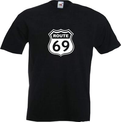 ROUTE 69 - Mens Funny Rude Biker Stag Tee - All Sizes Available