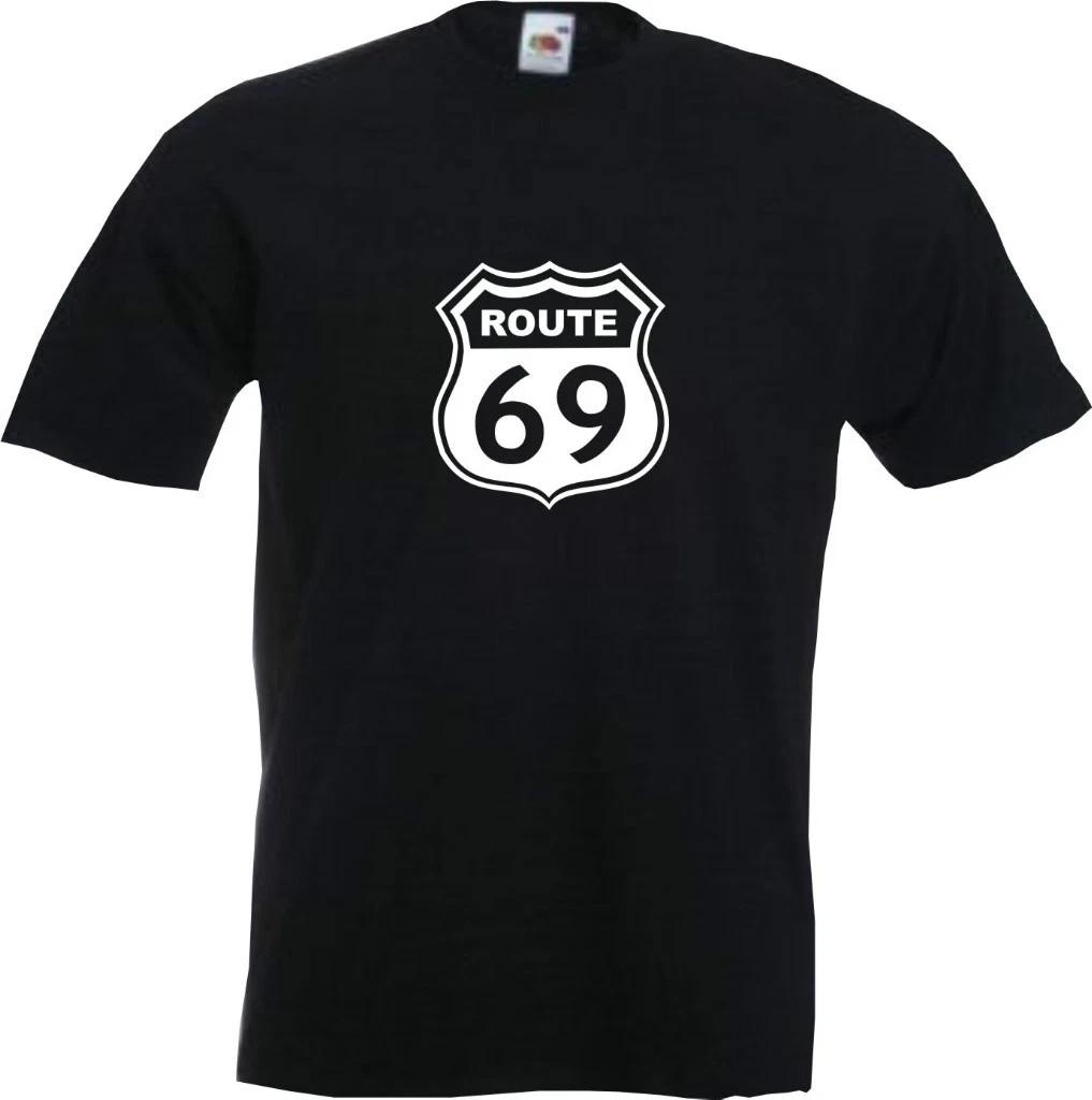 

ROUTE 69 - Mens Funny Rude Biker Stag Tee - All Sizes Available 3XL