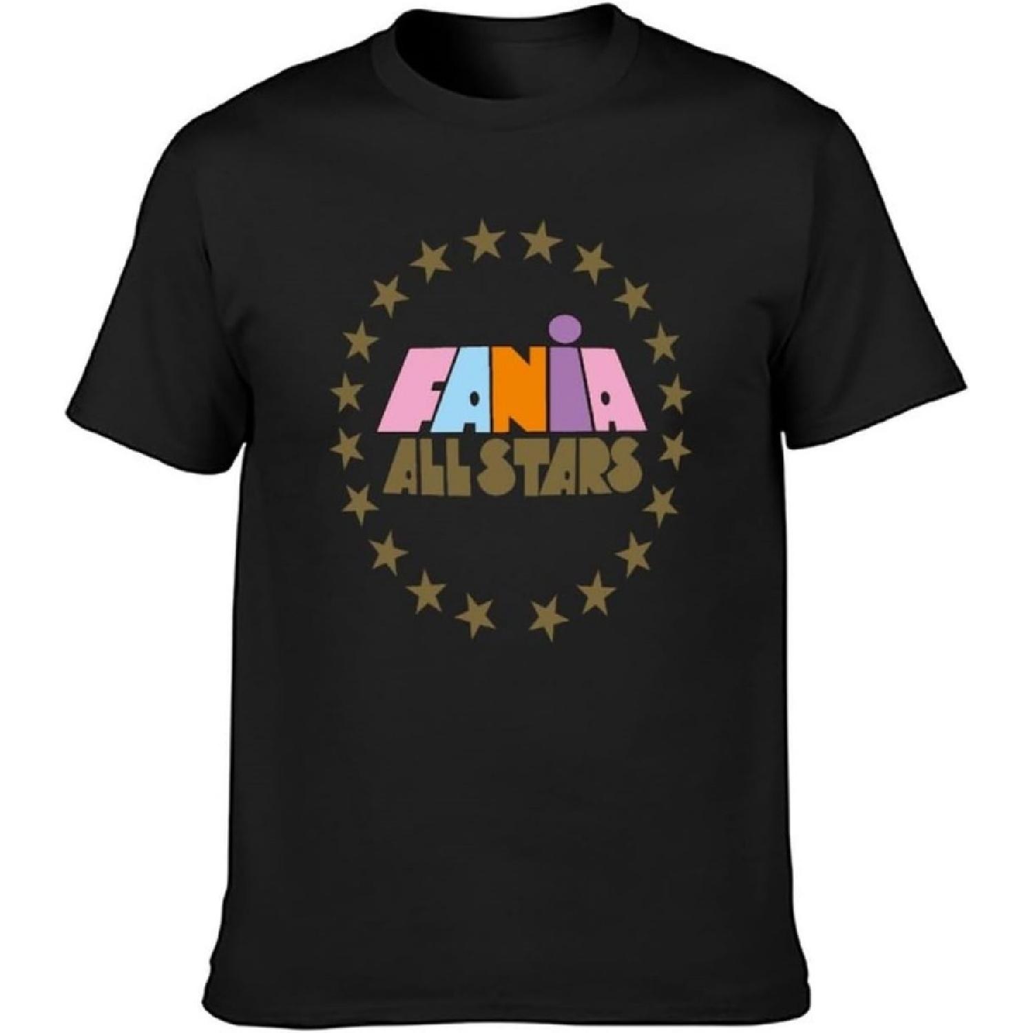 yingna Fania All Stars O-Neck 100% Cotton Short Sleeve Unisex T-Shirt S
