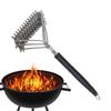 BBQ Grill Brush Cleaning Brushes Tool Grill BBQ Stainless Steel Bristles Non-stick Grilling Kitchen Brushes Barbecue Accessories
