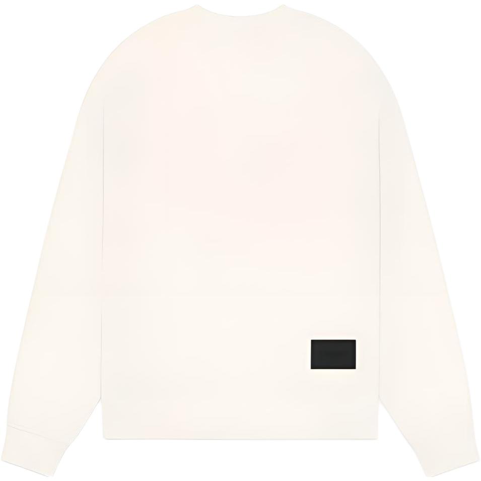 WE11DONE Fw22 Solid Logo Pullover Sweatshirt Unisex Sweatshirt White WD-TS3-22-808-U-IV