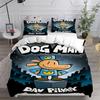 Anime Dog Man Printed Bedding Sets Quilt Bed Cover Comforter Duvet Cover Pillow Case 2-3 Pieces Sets Teenagers Children's Gifts