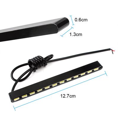 Auto DRL Autostyling Nebelscheinwerfer 2 Stück 12 LEDs 7030 Tageslicht Tagfahrleuchten SMD LED Streifen