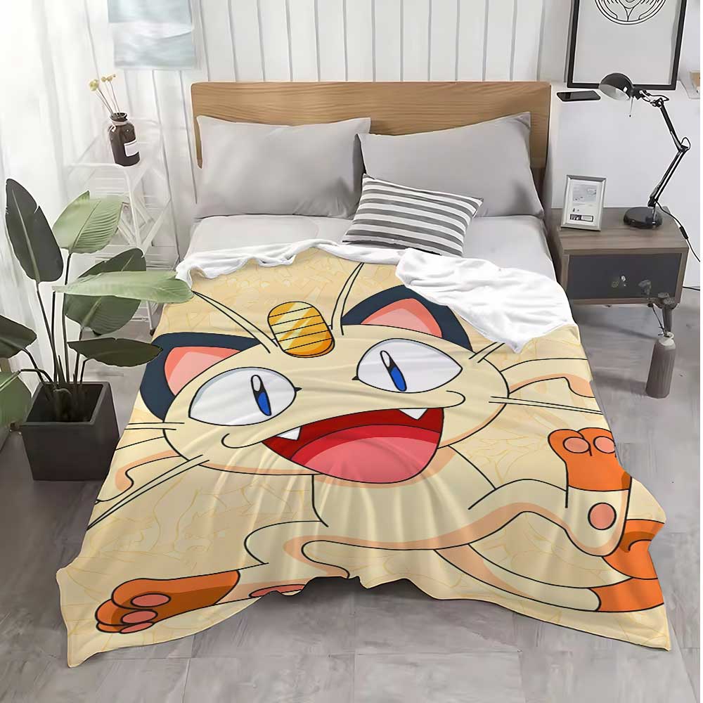 Po-ke-mons Warm Winter Blankets for Bed Fleece Blanket School Home Bedroom Decoration Bedspread the Sofa Throw Decorative Knee