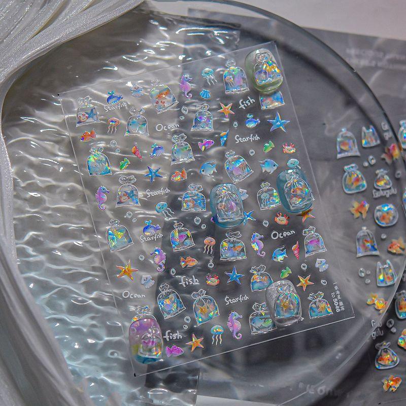 

Tomoni Jelly Nail Stickers Ins Best Selling 3dstereo Children s Nail Stickers a Bag of Starfish Nail Art 5046 Default