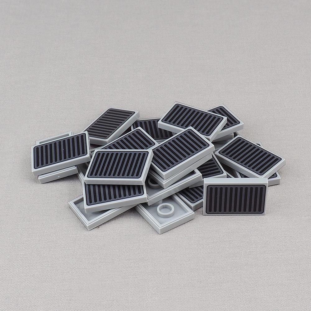 MOC 10PCS Printed 26603 Horizontal Slot Exhaust Building Blocks House Scene Baseboard Vehicle Pattern Brick Particle Toys Gifts