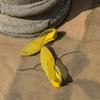 Summer Yellow Pointed Mesh Yarn Breathable Flat Bottom Shallow Mouth Single Shoes Women's Casual Sandals