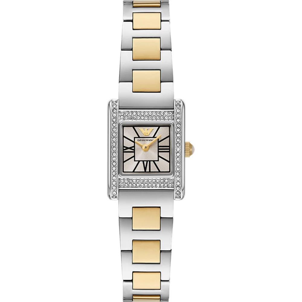 

Emporio Armani Genni Silver Bicolor Ladies Quartz Analog AR11704 Watch серебряный