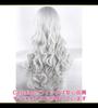 CaseEden Cosplay Long Silver Includes 2 Wig Nets Wig, Curly, 80cm, Heat-Resistant, Hair,