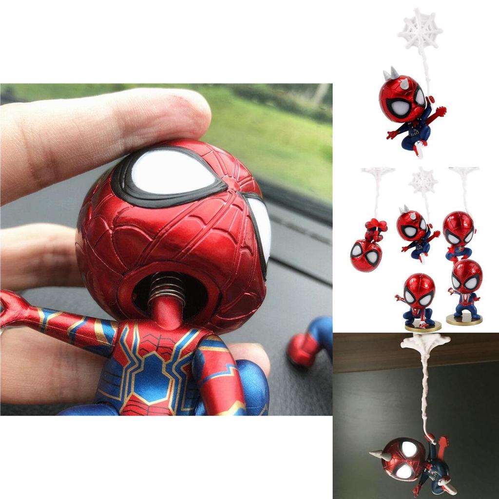 Realistic Spider-man Shaking Head Figures Perfect For Desk Display