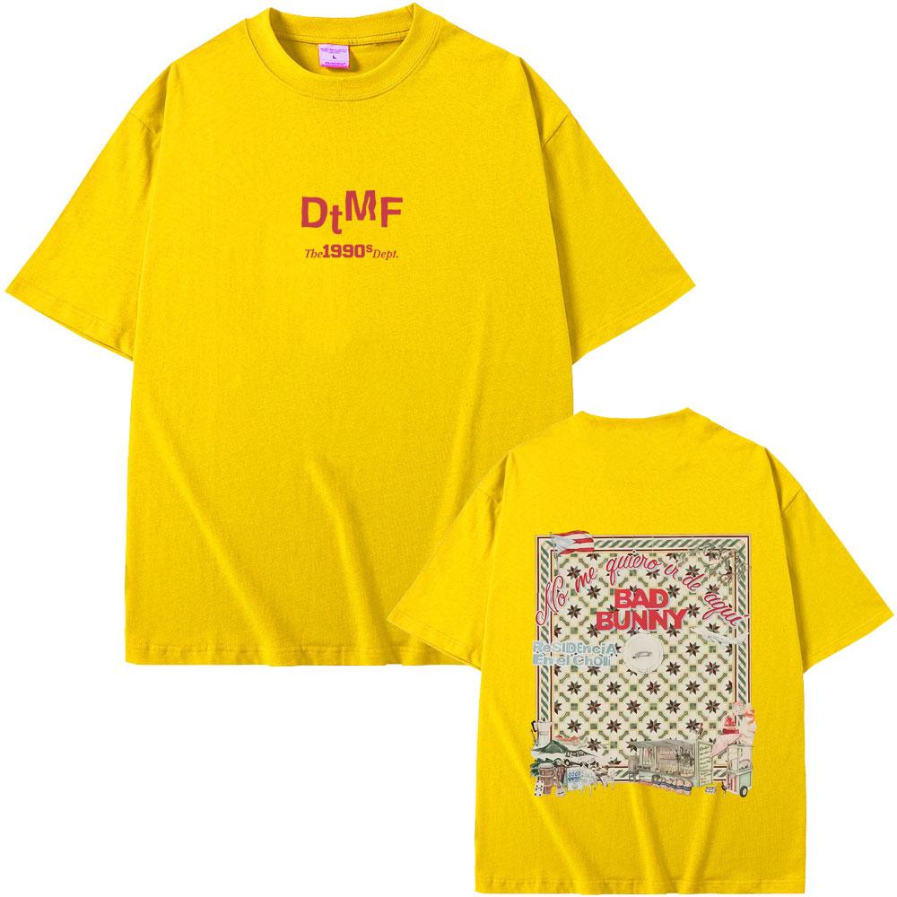 Hot Sale Bad Bunny DTMF Residencia En El Choli Merch Tshirt Debi Tirar Mas Fotos T Shirts Mens Hip Hop Summer Streetwear
