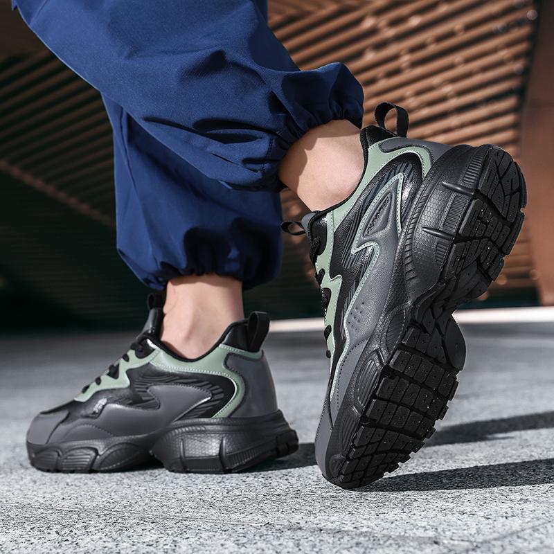 Men's outdoor breathable casual sneakers four seasons light soft-sole speed running shoes fashion students racing sports shoes