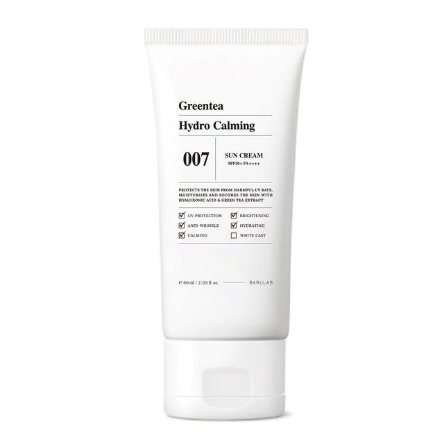 BARULAB Зеленый чай Гидро Успокаивающий Солнцезащитный Крем 60ml