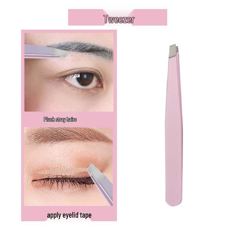 Eyebrow Grooming Tool Set: Safe Blade Razor, Anti-scratch Scissors, Brush, Comb & Trimmer