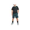 Nike Jersey Letter Logo Embroidered Lace-Up Casual Shorts Kids Shorts Green DA0806-328