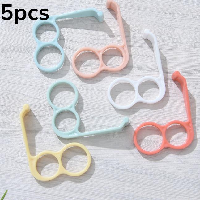 

5pcs Creative Mobile Phone Bracket Artifact Is Not Tired of Hand-finger Auxiliary Bracket Desktop Mobile Phone Handheld Bracket.