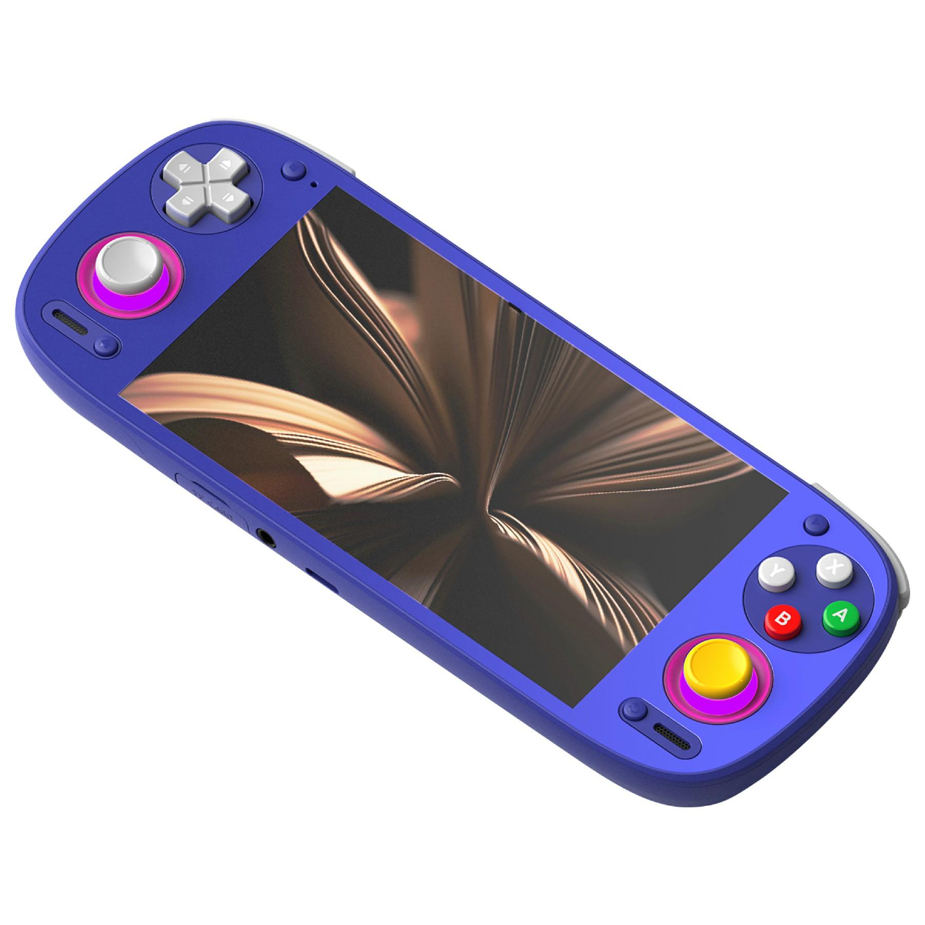 

AMPOWN Retroid Pocket 5 Портативная игровая консоль с открытым исходным кодом, 8 ГБ памяти, беспроводной контроллер Android 13 с картой памяти TF 128 ГБ Purple