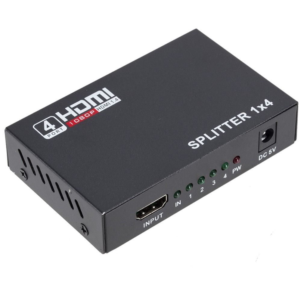 

Один разветвитель HDMI 1 в 4 для дисплея/ЖК-телевизора/проектора/приставки