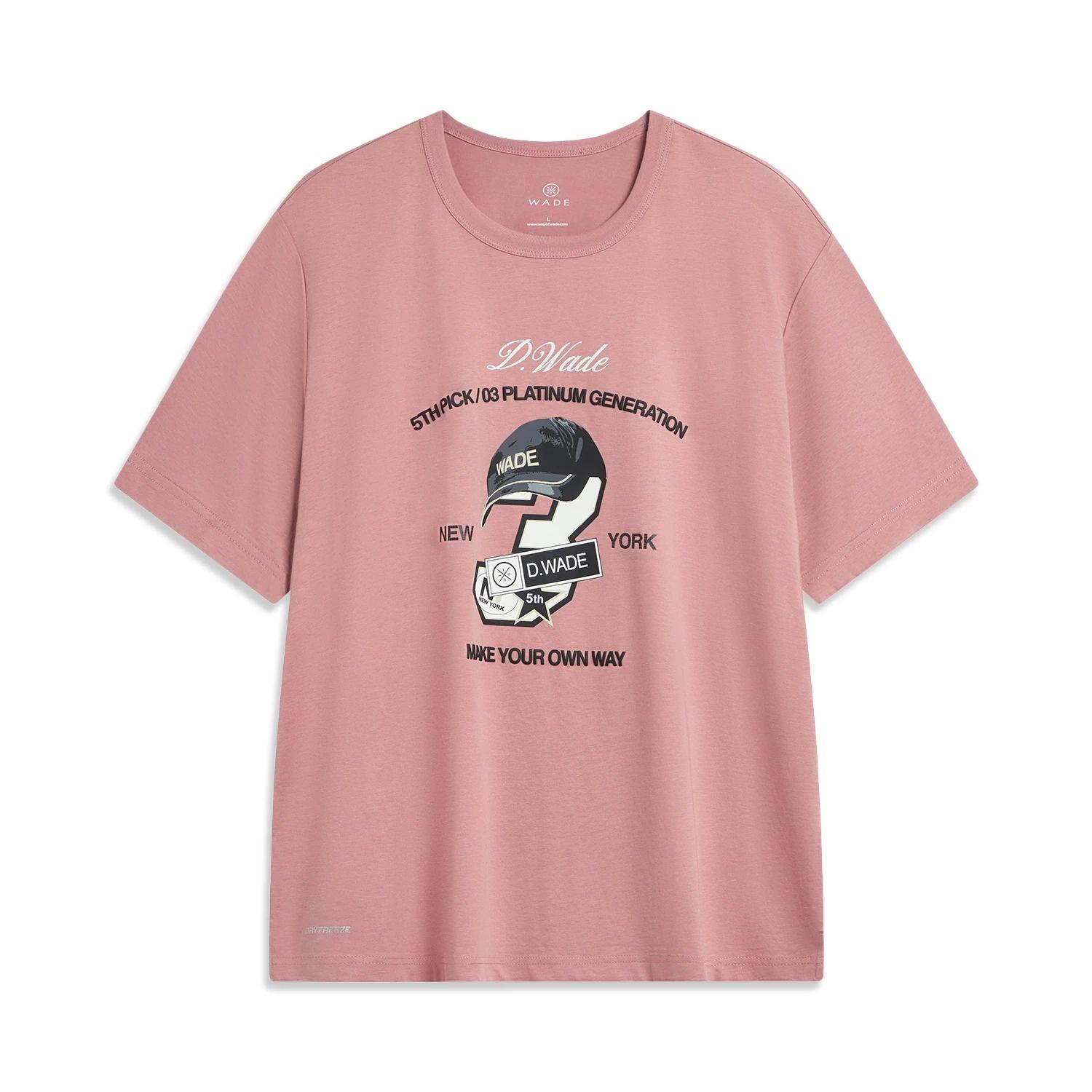 Li-Ning Way of Wade T-shirt  Pink  Men s AHST531-6 S