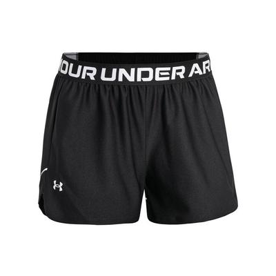 Einfarbige Trainingsshorts mit Buchstabenaufdruck Damen Shorts Schwarz 1366938-002