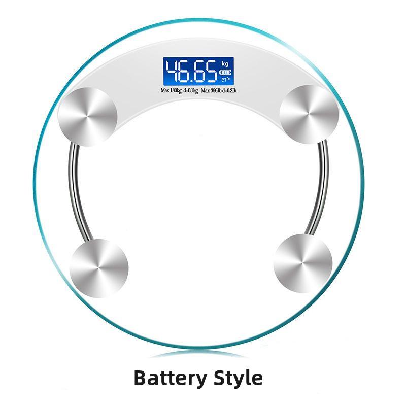 

Прозрачные круглые весы, цифровые весы, электронные весы, умные ЖК-весы для ванной комнаты, напольные весы Balança 180 кг, напольные весы S1