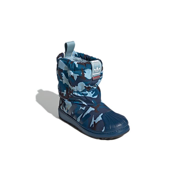 Adidas Originals SUPERSTAR Thermal Knee High Kids' Boots Blue Children Aged 3 7 Years Old EE7260