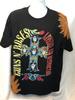 Guns N Roses-Skull Cross XL Bleach Dye T-shirt