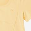 Puma Own The Spotlight Round Neck Short Sleeve Breathable Fitted T-Shirt Women Tops Yellow 628206-95