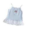 Girls Summer Princess Splice Lace Camisole Cartoon Embroidery Sleeveless Vest Top