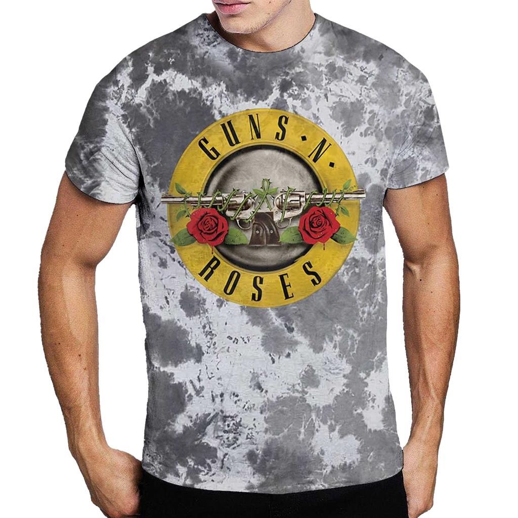 Guns N Roses Unisex-Erwachsene Dip Dye Logo T-Shirt
