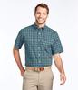 LL Bean Kennebunk Sport Traditional Short US Size Light 1000223091 Men's Wrinkle-Free Shirt, Fit, Sleeve, Check, Fit, Regular, L, Gold, Yellow,