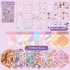 New Cartoon 3D Landscape Sticker Book PET Miniature House Cabin Scene Pocket Sticker DIY Sticker Cabin Scene for Kid