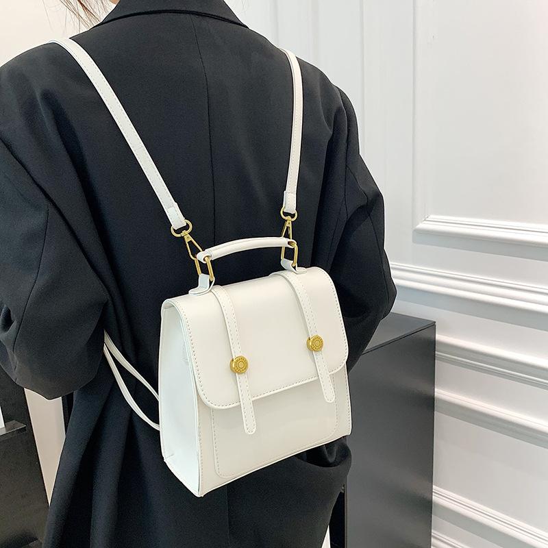 

Direct batch of new women s bags fashion casual shoulder messenger bag simple portable college style large capacity backpack 19.5*10*20 белый