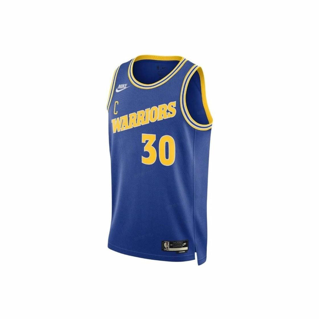 Nike NBA Warriors Curry 30 Basketball Jersey Unisex Blue XXXL