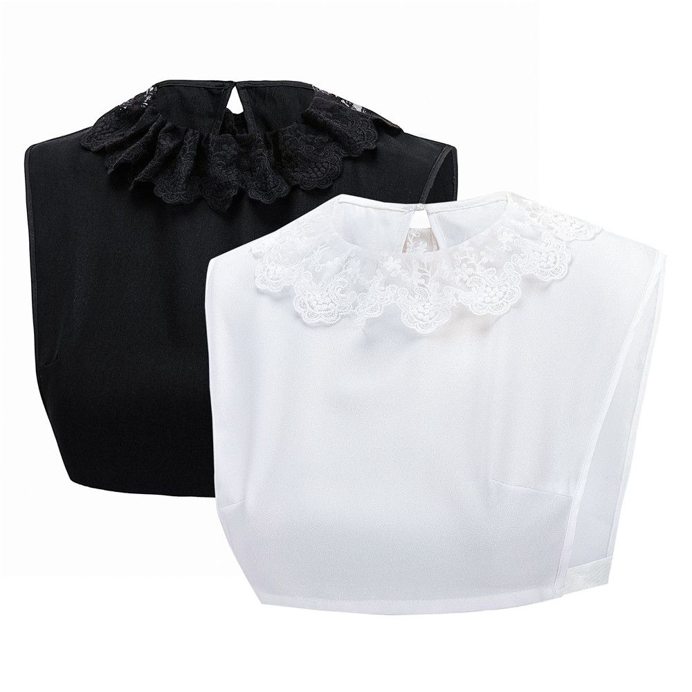 Fashion Cotton Detachable Lapel Blouse Top Clothes Accessories Shirt Fake Collar False Tie