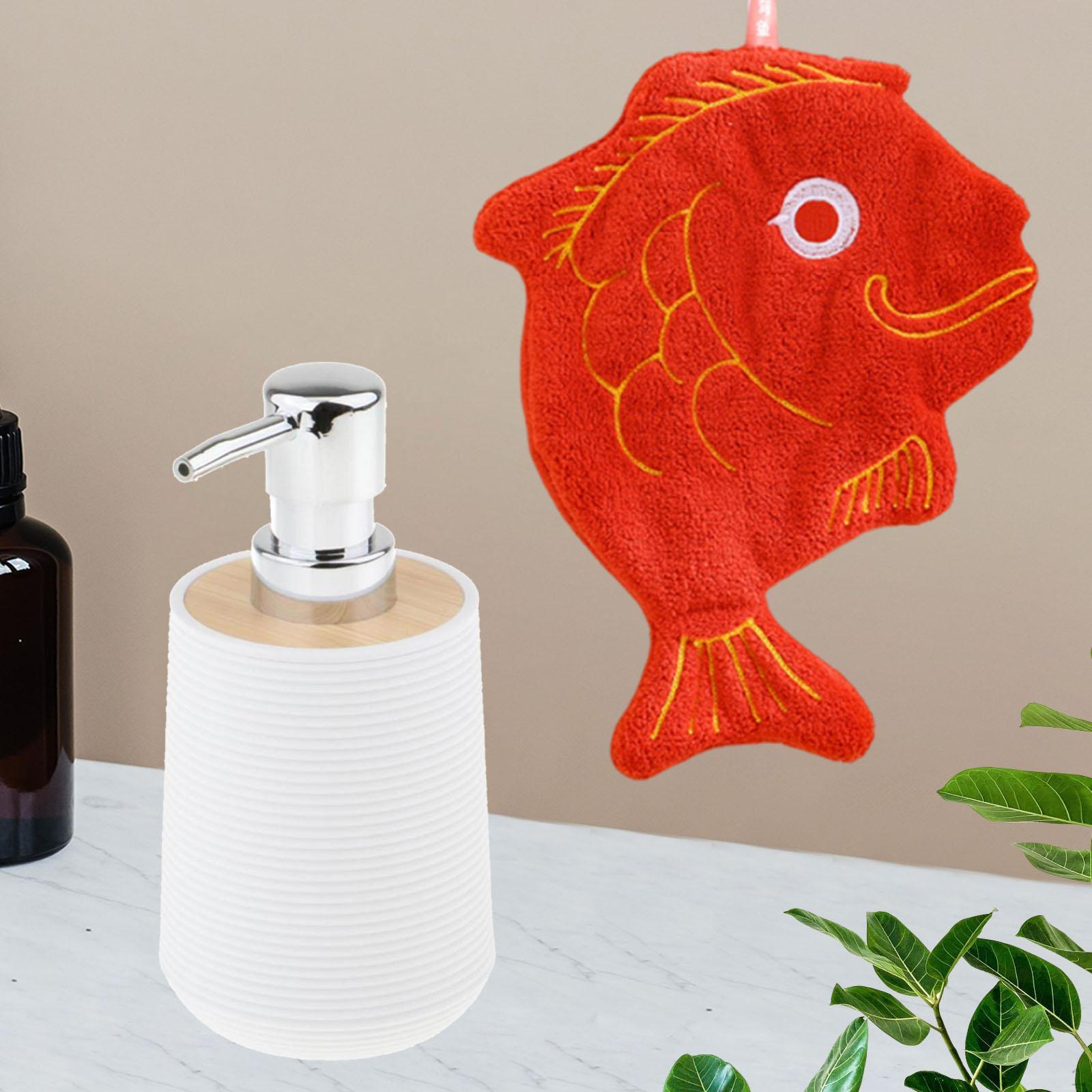 

Диспенсер для мыла, геля для душа, с полотенцем, лосьона с дозатором, для спальни white red fish