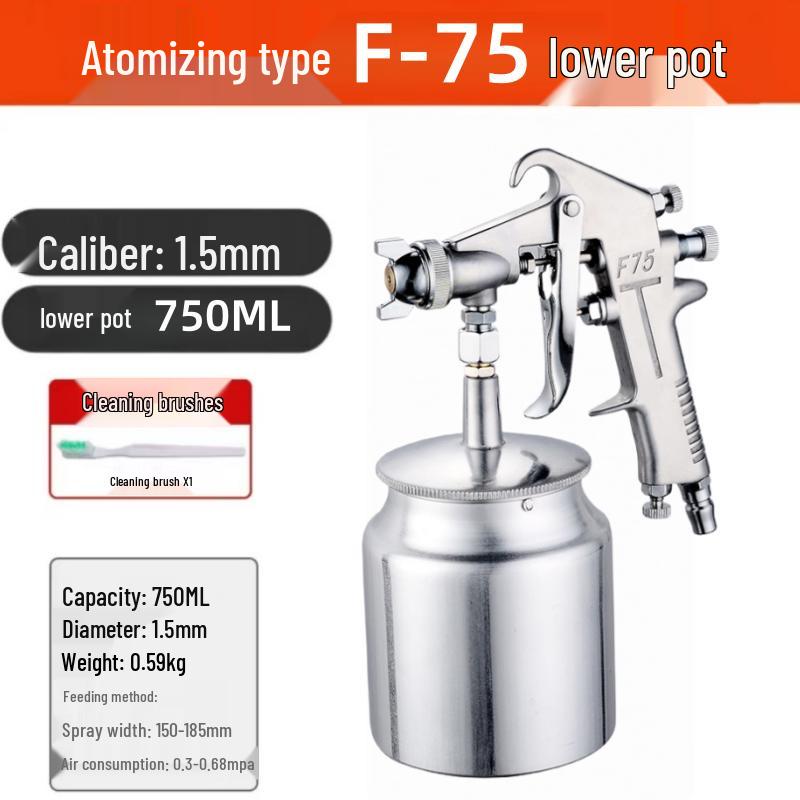 Paint Spray Gun W71/W77: Pneumatic Furniture & Car Primer and Latex Coating Tool