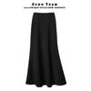 Eleganter Hochwertiger Fließender Midi-Rock: Frühling/Herbst 2026 High-Waist Hüftbedeckend Schlankmachender Meerjungfrauenstil