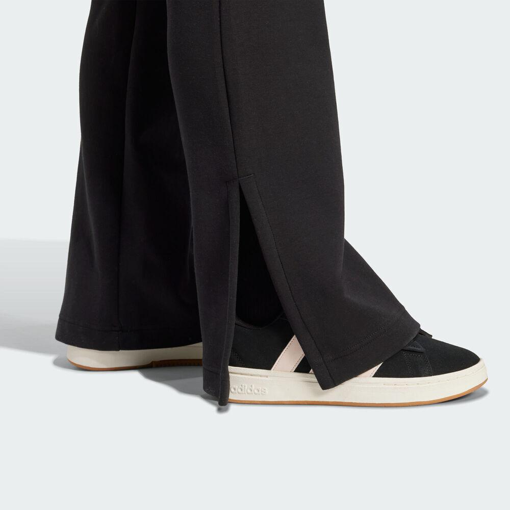 Adidas Einfarbige Slim Fit Schlaghose mit mittlerer Taille Damen Unterteile Schwarz JM3757