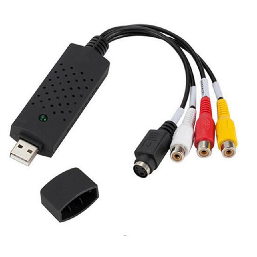 USB 2.0 Video Capture Adapter AV TV DVD DVR Capture Card Stereo Audio