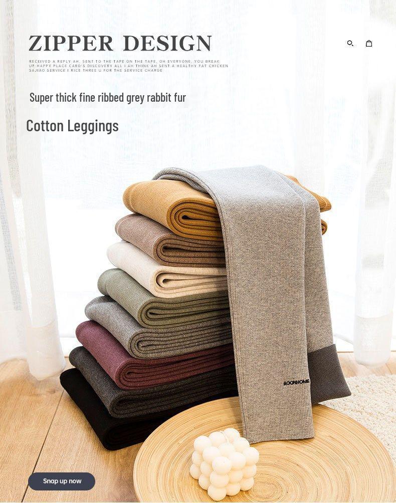 Women's Thick Fleece-Lined High-Waisted Winter Leggings - Slimming, Non-Pilling, Warm, Thin Fleece Pants