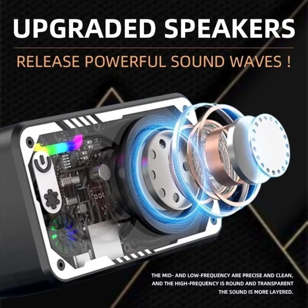 Double Bass Diaphragm Wireless Bluetooth Speaker Desktop Speaker Desktop Audio