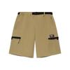 Li Ning Sports Fashion Series Color Block Waist Detail Straight Leg Shorts Men Shorts Khaki AKSS501-2