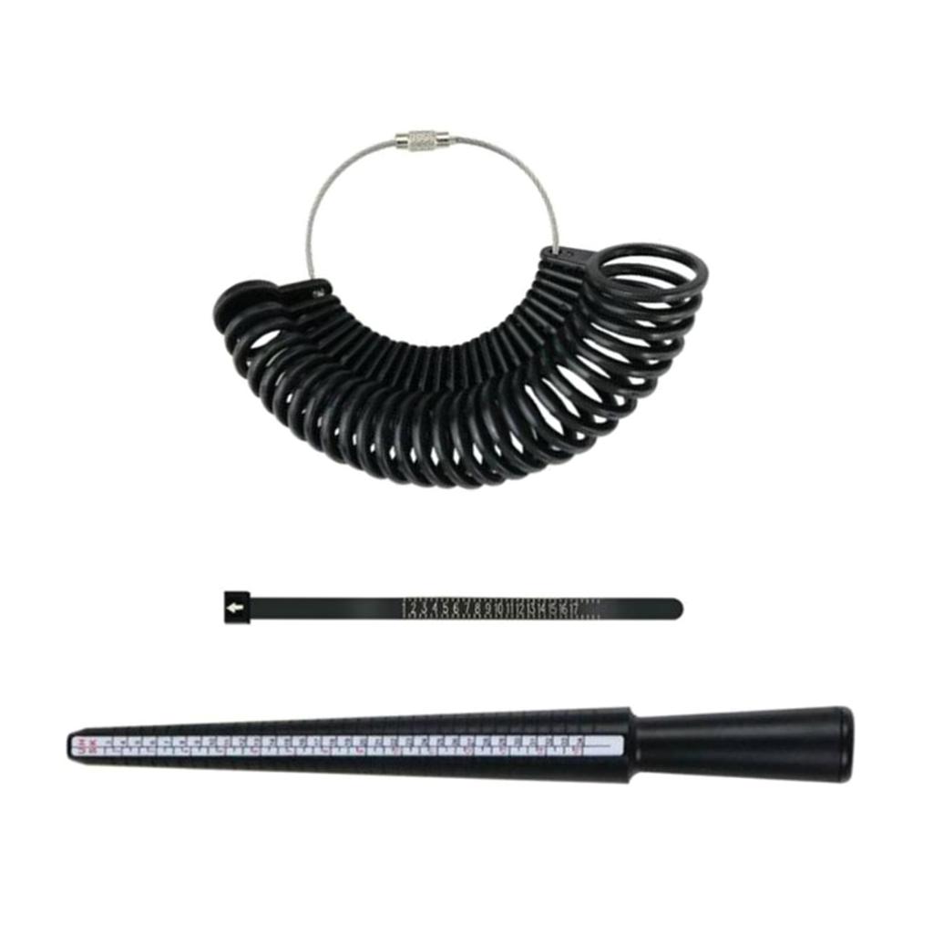 3/4/6/7Pcs Rings Sizer Measuring Tool Rings Mandrel Rings Measurement Tool, Men Women Finger Gauge Jewelry Making