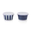 Saikaitoki Indigo Indigo Ball Non-Wrapped Bowls (Set of 2)