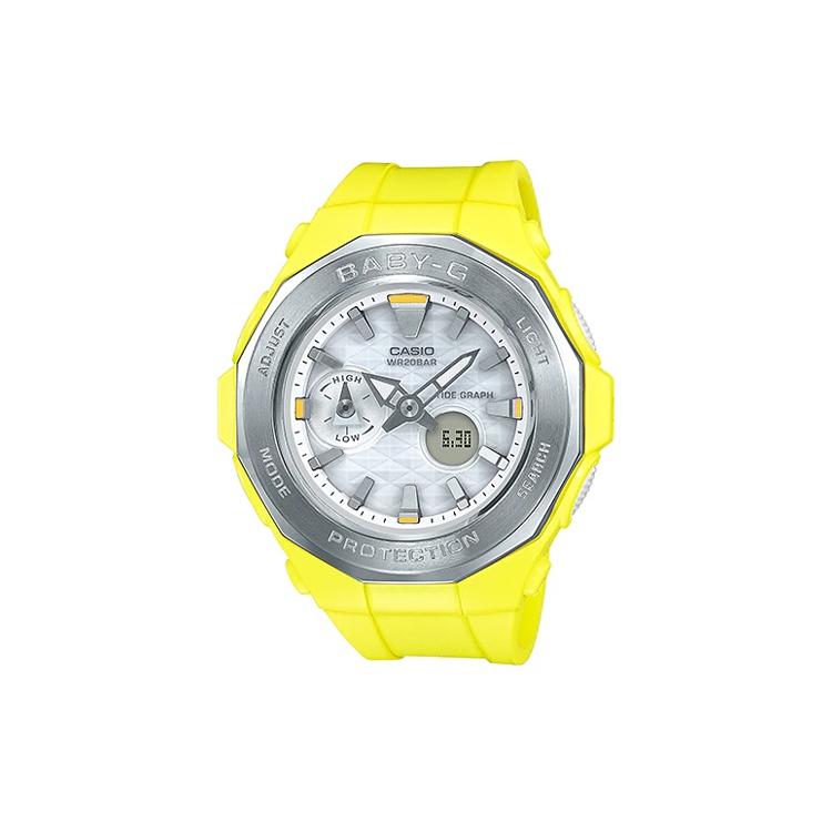 CASIO Women s BABY-G Silver Watch BGA-225-9A BGA-225-9A Yellow Strap