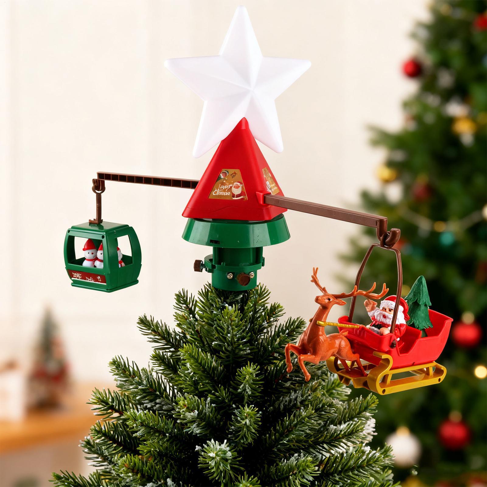 Christmas Toppers For Trees Rotating With
